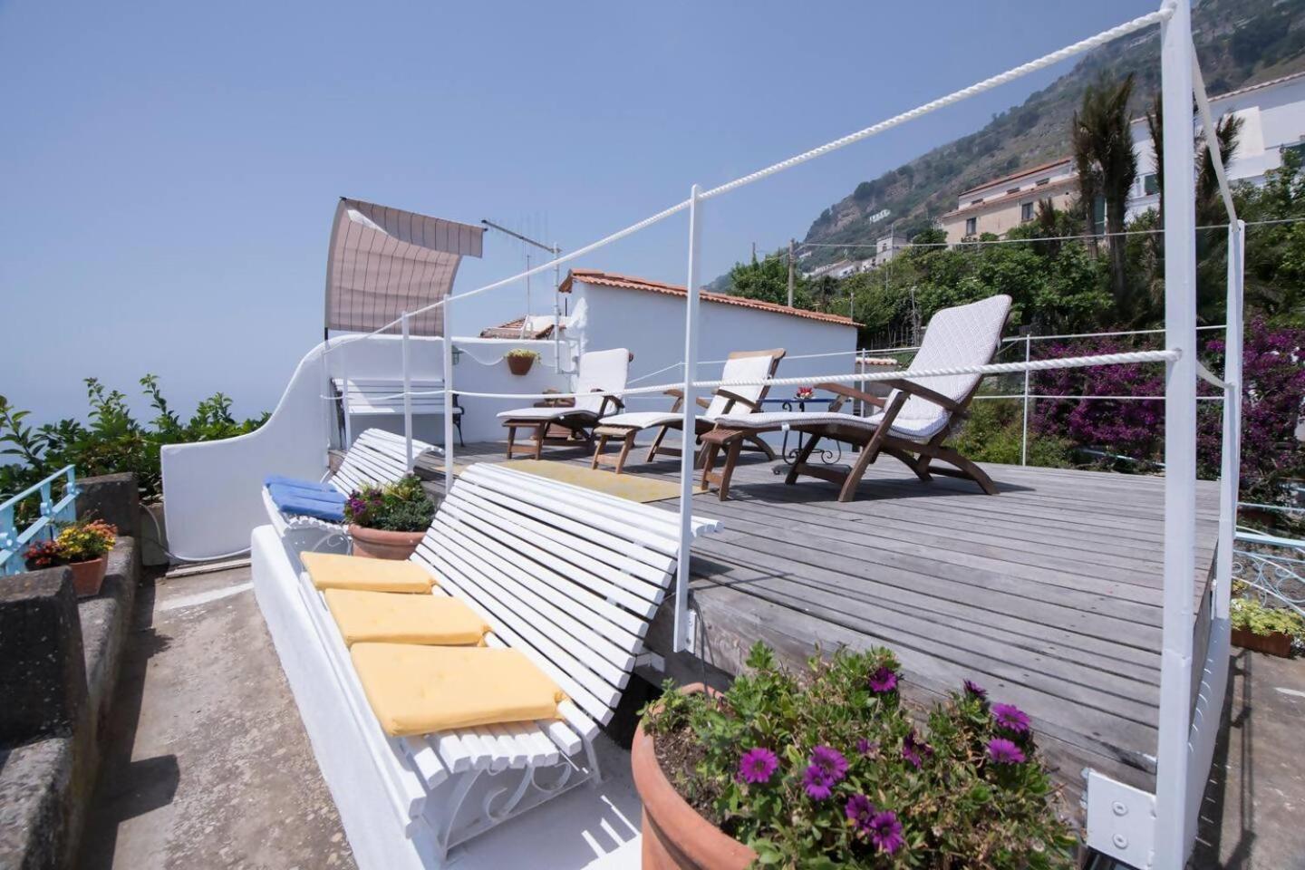 Perla Nel Blu Villa Affacciata Sul Mare Conca dei Marini Exterior photo